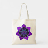 Paarse paraplu & harten .7 tote bag (Achterkant)