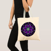 Paarse paraplu & harten .7 tote bag (Voorkant (product))