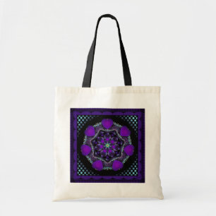 Paarse paraplu & harten .7 tote bag