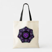 Paarse paraplu & harten .7 tote bag (Achterkant)