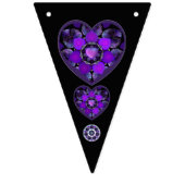 Paarse paraplu & harten .7 vlaggetjes (Tweede vlag)