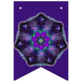 Paarse paraplu & harten .7 vlaggetjes (Derde vlag)