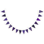 Paarse paraplu & harten .7 vlaggetjes (Alle)