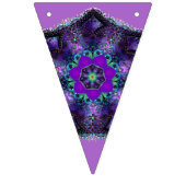 Paarse paraplu & harten .7 vlaggetjes (Eerste vlag)