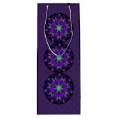 Paarse paraplu & harten .7 wijn cadeautas (Achterkant)