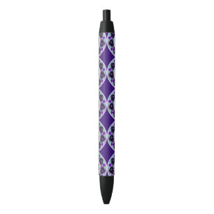 Paarse paraplu & harten .7 zwarte inkt pen