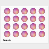 Paarse Parel Ronde Sticker (Vel)