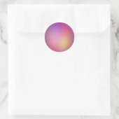 Paarse Parel Ronde Sticker (Tas)