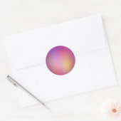 Paarse Parel Ronde Sticker (Envelop)