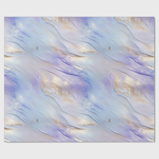 Paarse Parel Wit Goud Cadeaupapier (Vlak)