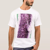 Paarse Pareltjes Achtergrond van Amethyst Quartz C T-shirt (Voorkant)