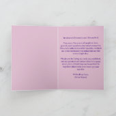 Paarse Pareltjes Parels Ringen 10e bruiloft Jubile Kaart (Binnen)