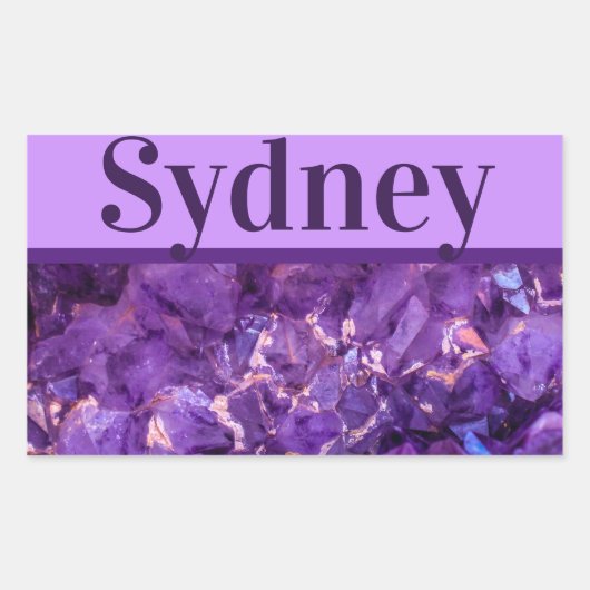 Paarse Pareltjes Sticker (Voorkant)