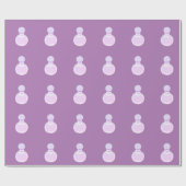 Paarse parfumfles cadeaupapier (Vlak)