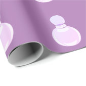 Paarse parfumfles cadeaupapier (Rol Hoek)