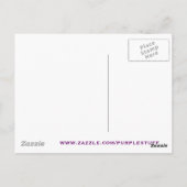 Paarse Parrot Briefkaart (Achterkant)