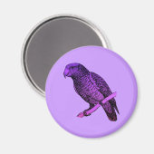 Paarse Parrot Magneet (Voorkant / Achterkant)