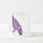 Paarse Parrot Matglas Koffiemok (Voorkant links)