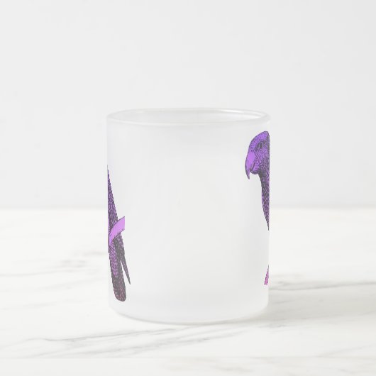 Paarse Parrot Matglas Koffiemok (Center)