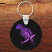 Paarse Parrot Sleutelhanger (Voorkant)