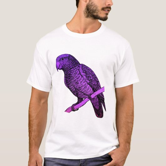 Paarse Parrot T-shirt (Voorkant)