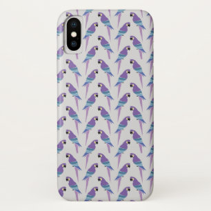 Paarse parrots Case-Mate iPhone case