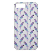 Paarse parrots Case-Mate iPhone case (Achterkant)