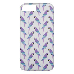 Paarse parrots Case-Mate iPhone case