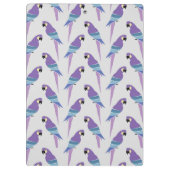 Paarse parrots klembord (Achterkant)
