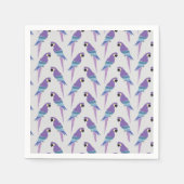 Paarse parrots servet (Voorkant)