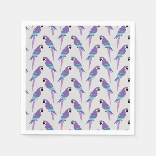 Paarse parrots servet (Voorkant)