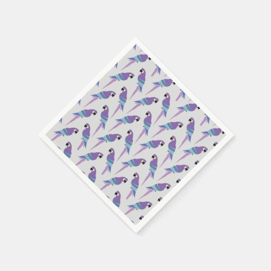 Paarse parrots servet (Hoek)