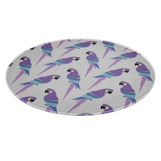 Paarse parrots snijplank (Hoek)