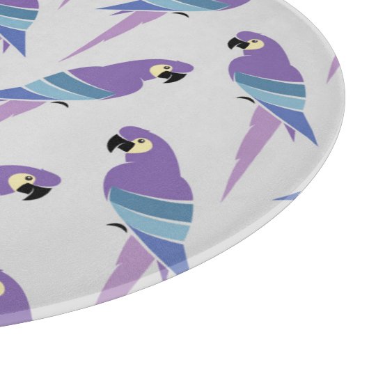 Paarse parrots snijplank (Hoek)