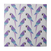 Paarse parrots tegeltje (Voorkant)
