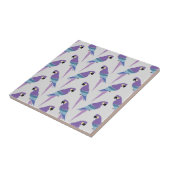 Paarse parrots tegeltje (Zijkant)