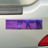 Paarse particuliere-eigendomspaarden bumpersticker (Op auto)