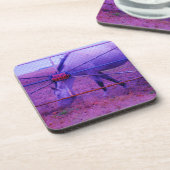 Paarse particuliere-eigendomspaarden drankjes onderzetter (Linkerzijde)