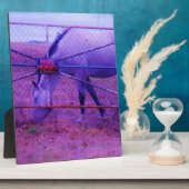 Paarse particuliere-eigendomspaarden fotoplaat (Zijkant)