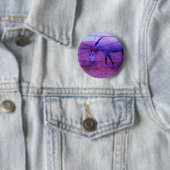 Paarse particuliere-eigendomspaarden ronde button 5,7 cm (In situ)