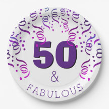 Paarse partij | 50 Fantastisch Happy 50th Birthday