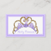 Paarse Partij Prinses Visitekaartjes (Voorkant)