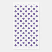 Paarse partij | Royal Ultra Violet Grape Polka Dot Servetten (Voorkant)