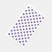 Paarse partij | Royal Ultra Violet Grape Polka Dot Servetten (Hoek)