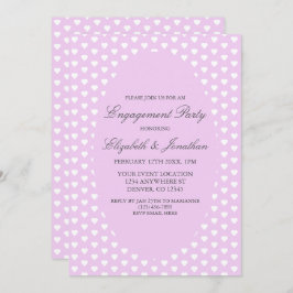 Paarse partij voor hartenbezetting kaart