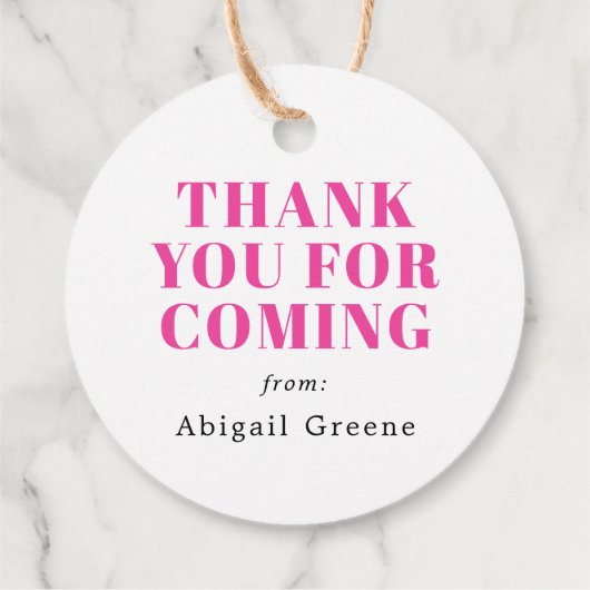 Paarse Party Dier Zebra Verjaardagsfeestje Bedankjes Labels (Achterkant)