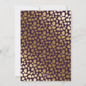 Paarse Pas getrouwd met huwelijk en bevruchting Fo Feestdagenkaart (Achterkant)