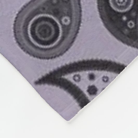 paarse pasleydeklaag fleece deken (Hoek)