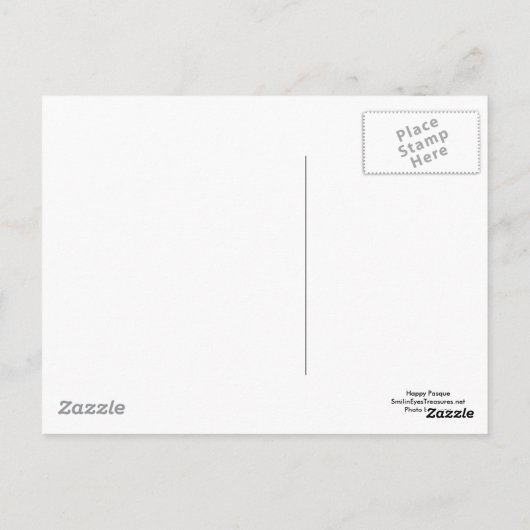 Paarse Pasque Bloem Foto Briefkaart (Achterkant)