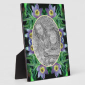 Paarse Pasque Flowers Creëer Uw eigen foto Fotoplaat (Zijkant)